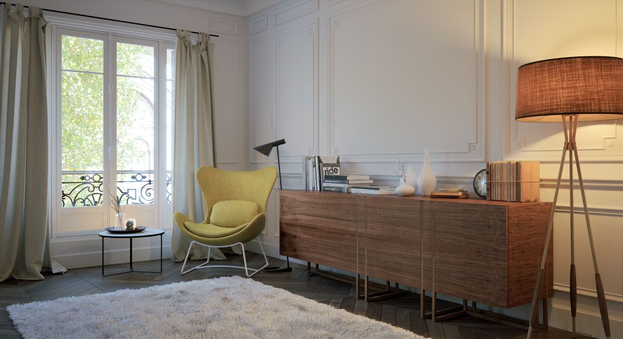 Modernes Wohnzimmer mit Designmoebel und gemuetlichem Ambiente – individuelle Wohnideen durch moebelbau berlin